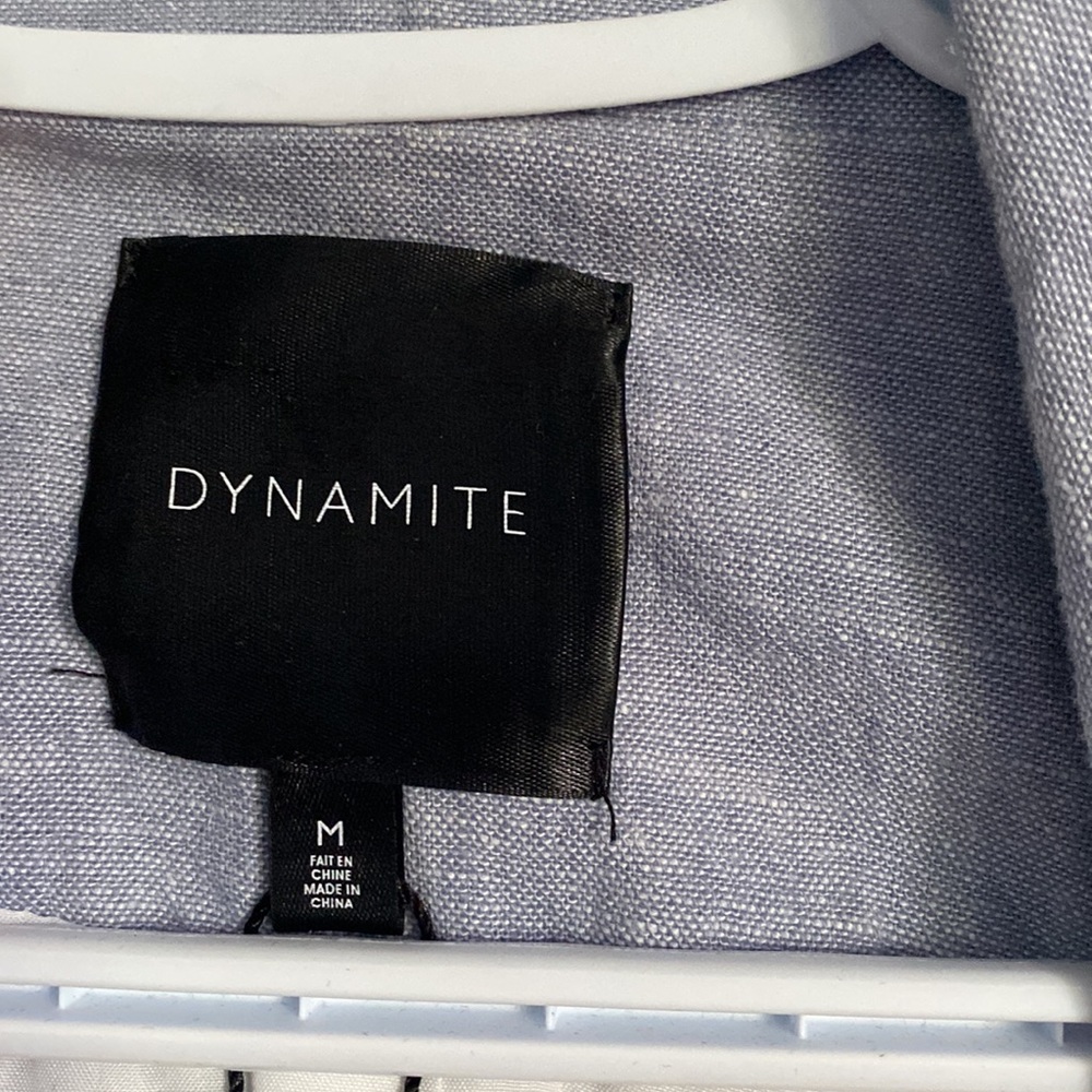 Dynamite Blue Linen Blazer - Picture 5 of 5
